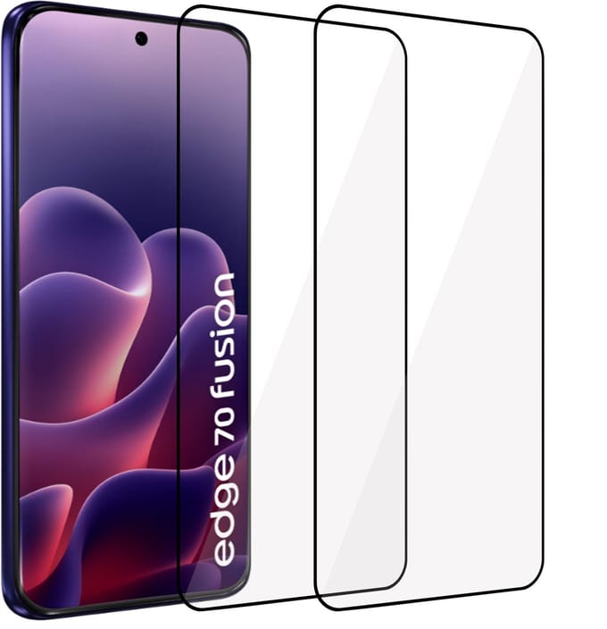 ChiGuard Screenprotector 2x geschikt voor Motorola Edge 70 Fusion Screenprotector - Beschermglas - Curved - GuardCover