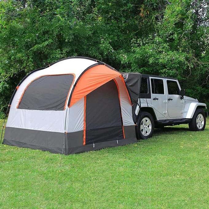 Autoluifel - Voertent - Kamperen - Waterbestendig - 240x240x210cm - Grijs
