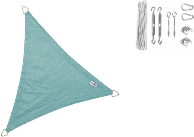 Nesling coolfit 3.6x3.6x3.6m Ijsblauw met Bevestigingsset