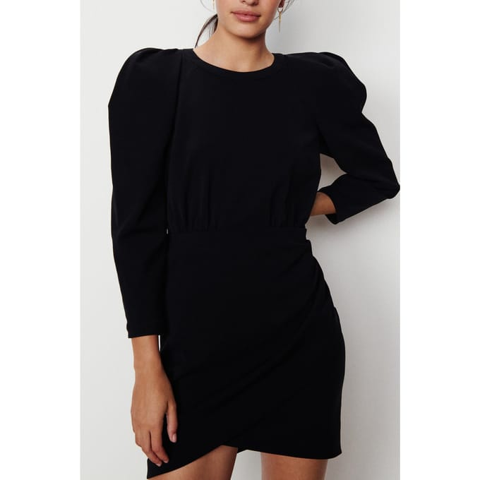 BA&SH Robe Molly Noir Maat: L | Mini Jurken Outlet | Dames | Zwart