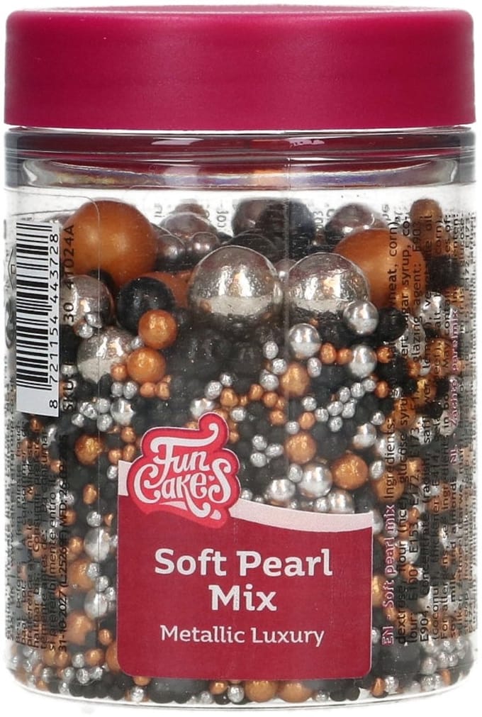 FunCakes Soft Pearls - Mix Metallic Luxury - 80g