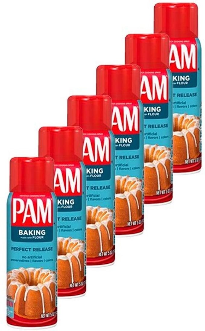 PAM | Cooking Spray | Baking | 6 stuks | 6 x 141g
