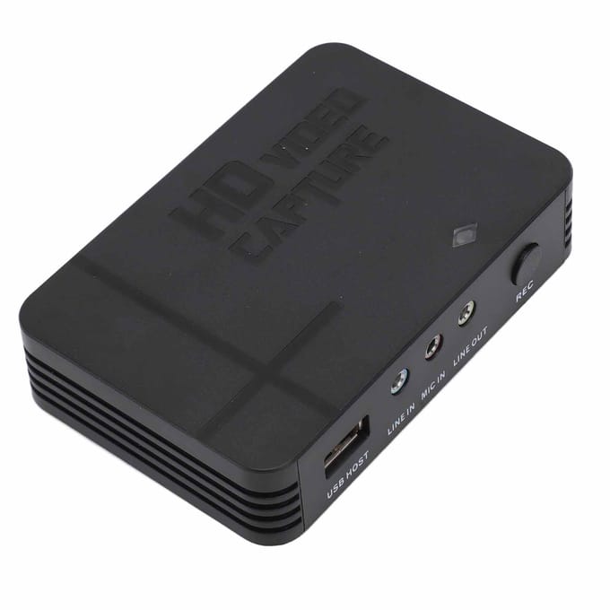 HD Multimedia Interface Video Opname Box 1080P Opname VHS Digitaliseerder Microfoon Mixen USB 2.0 black