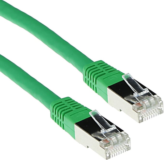 ACT Groene 15 meter LSZH F/UTP CAT5E patchkabel met RJ45 connectoren IB7715
