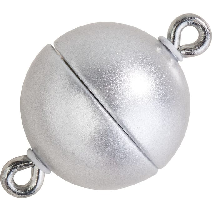 Vermogen magnetische sluiting, Ø 12mm - Zilver