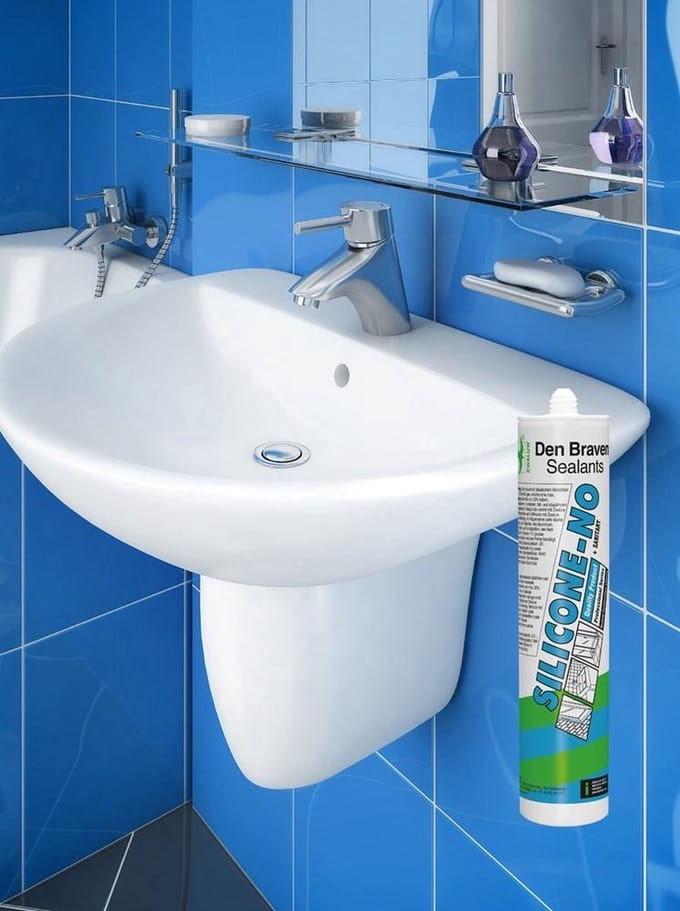Zwaluw siliconenkit -NO- 310ml koker - sanitair zilver
