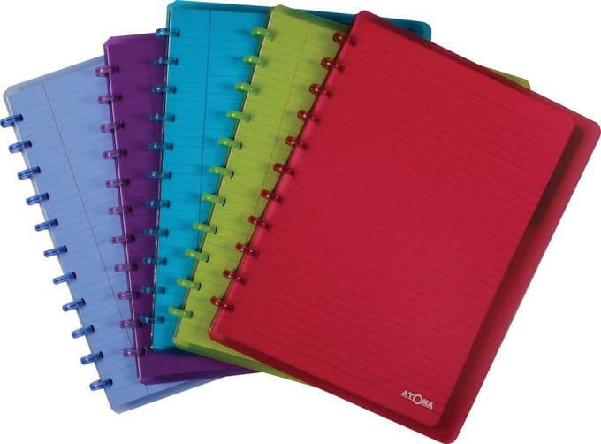 Schrift atoma a4+ lijn 120blz pp assorti - 10 stuks