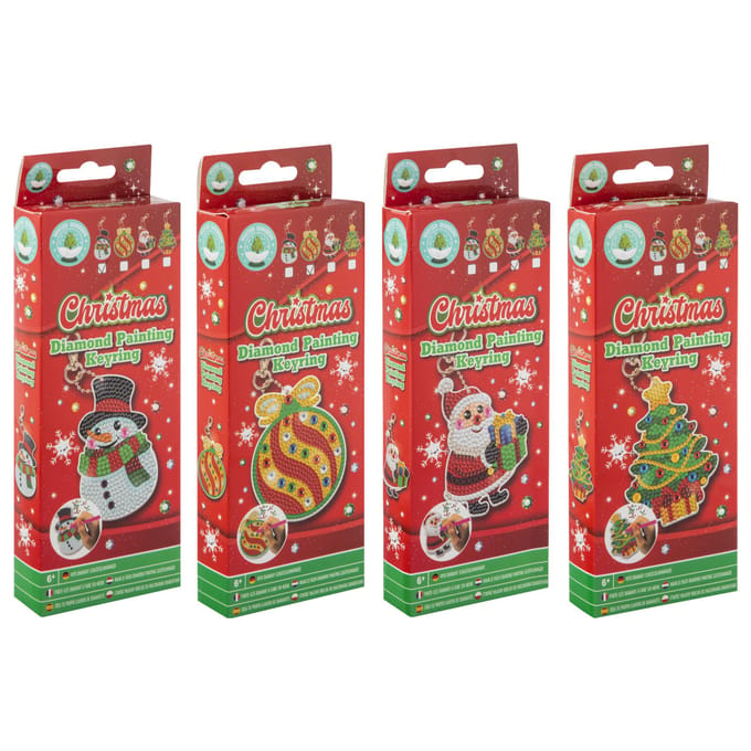 Grafix Make your own Diamond Painting Keychain Christmas - assorted