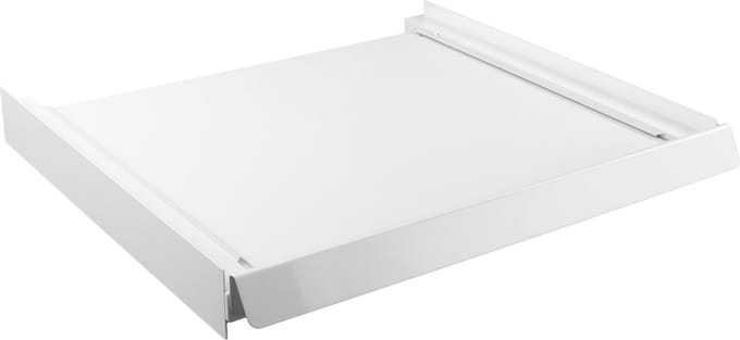 Tussenstuk wasmachine droger Londa, aluminium model met werkblad