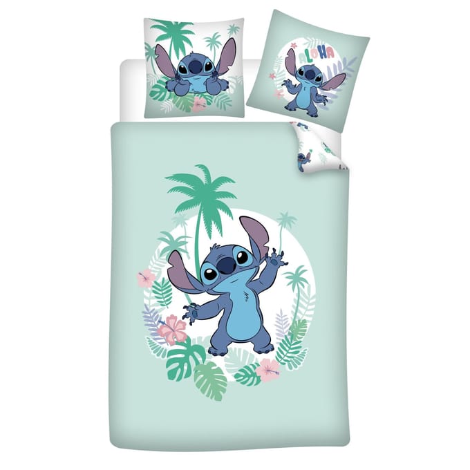 Disney Lilo & Stitch Dekbedovertrek Aloha - Eenpersoons - 140 x 200 - Katoen