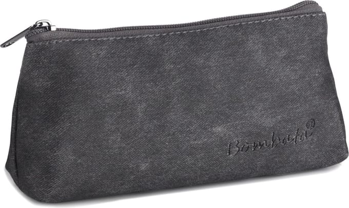 Bombata Etui Denim Triangle 20 X 10 Cm Kunstleer Zwart