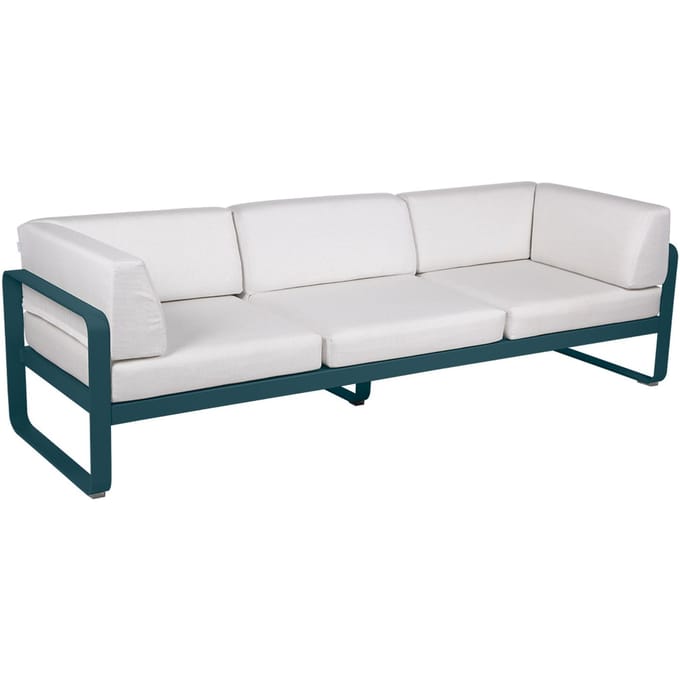 Fermob BELLEVIE club sofa 3 zits - 21 acapulcoblauw - 81 witgrijs