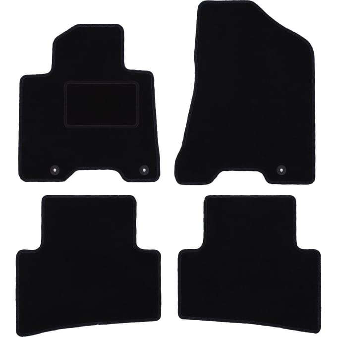 Zwarte veloursmatten voor: Kia Sportage IV SUV (2015-)