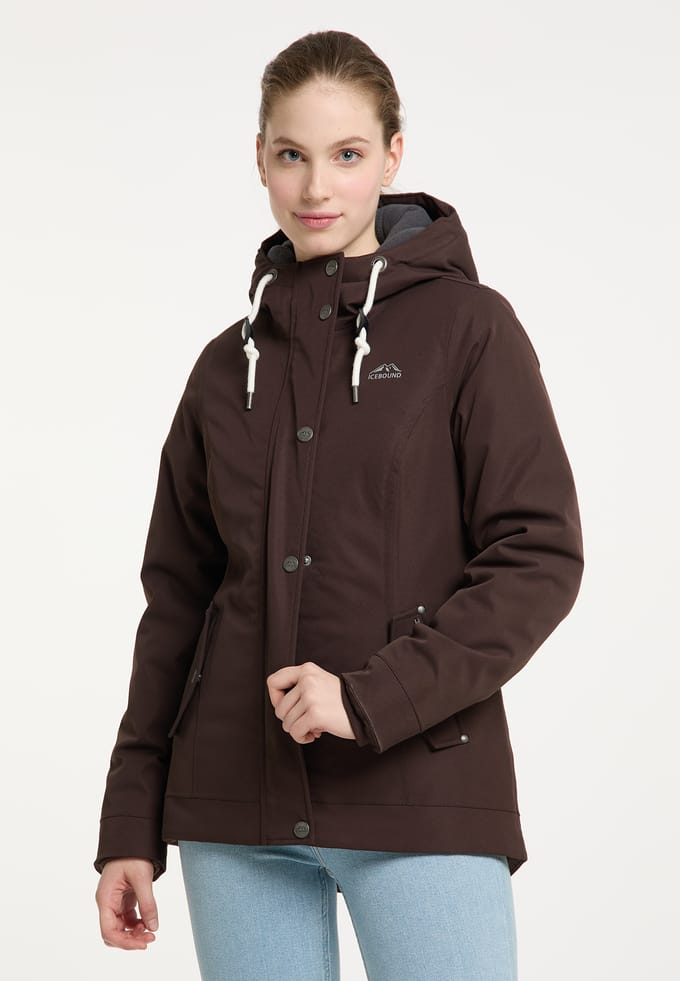 ICEBOUND winterjas Klima Iglo Dames donkerbruin