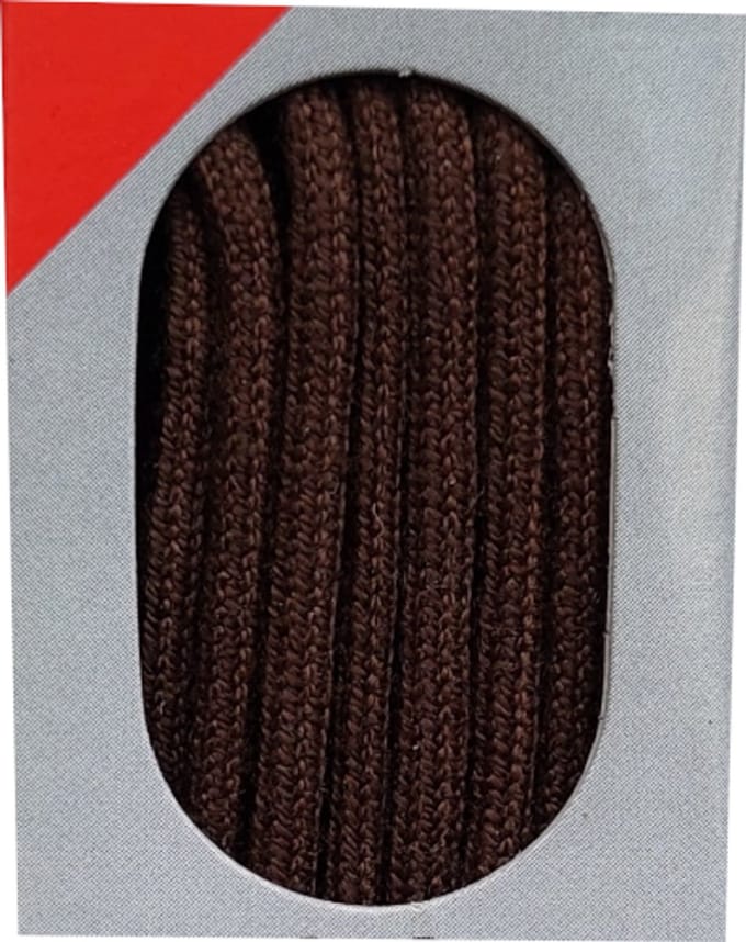 Bob Veter - Donker Bruin - Dun Rond - Lengte 120 cm - Dikte 2 mm - Schoenveter
