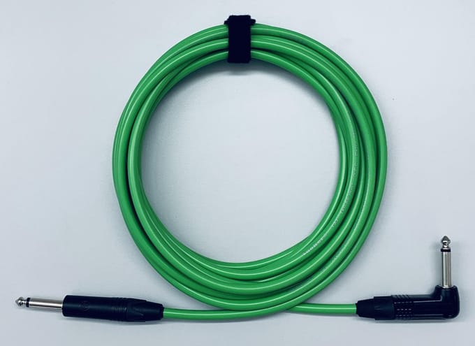 Tasker T33 Green 3m 6.3mm TS jack gitaarkabel