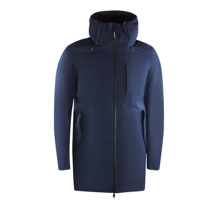 Aquascutum Active 3-way Parka Marineblauwe Donsparka Jas