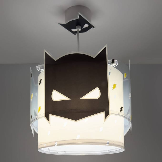 Dalber hanglamp DARK HERO, wit/zwart, Ø 26 cm, E27