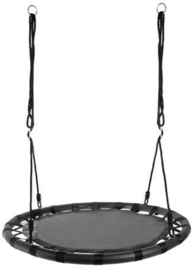 HMWR Nestschommel Zwart - 100 cm - Kinderschommel