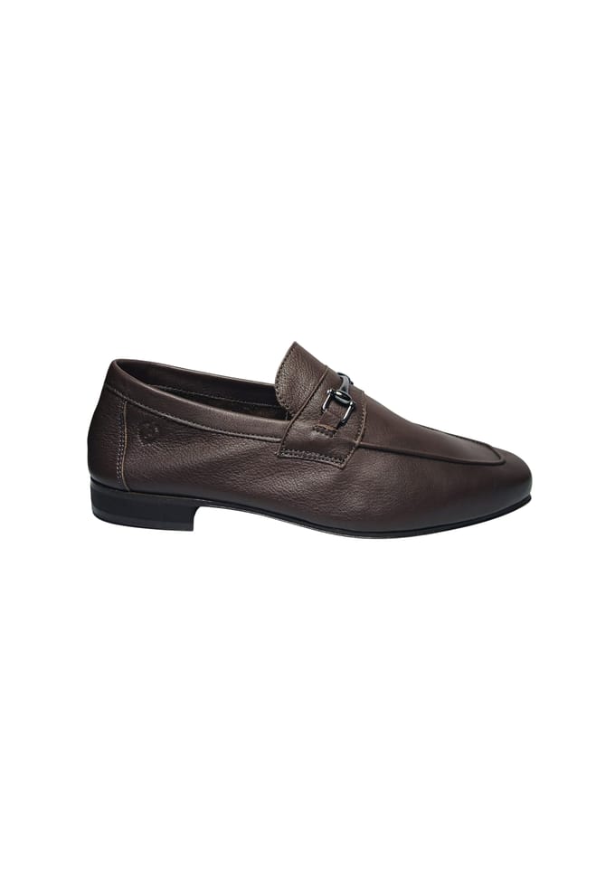 pb10351C9evie301 Pollini Man Bruin leer