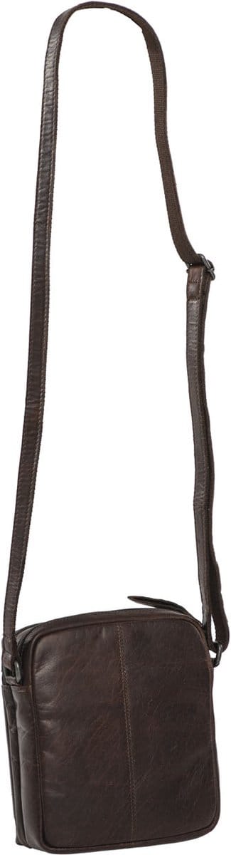 Daniel Ray Kempsey Leren Schoudertas / Crossbodytas - Donkerbruin