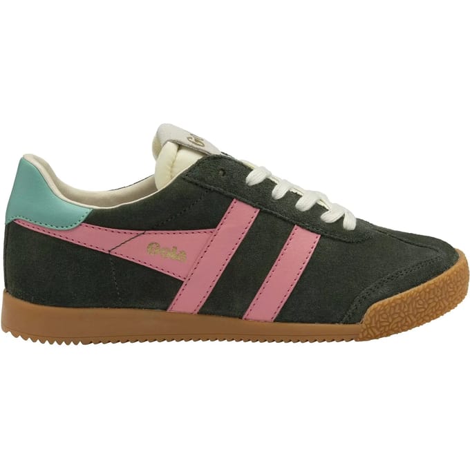 Gola Elan - Damestrainers - Dark-Khaki-Bubblegum-Sea-Mist