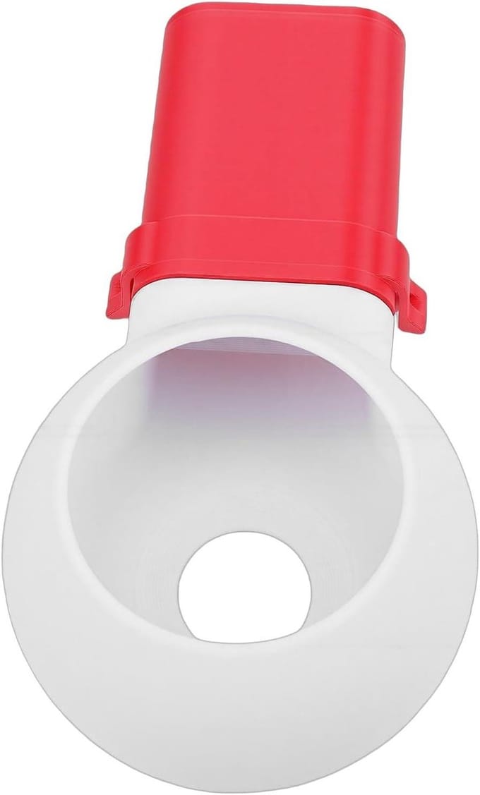 Boorstofvanger - Stofafscheider - Stofvrij Boren - Snelle Ontgrendeling - Compact Ontwerp - Wit en Rood