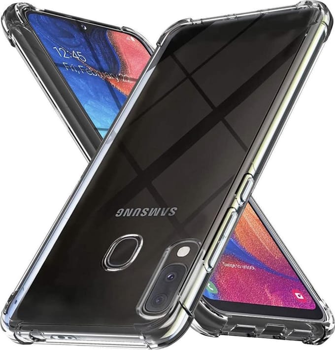 Shock proof Hoesje Geschikt voor: Samsung Galaxy A20E - Anti -Shock Silicone - Transparant