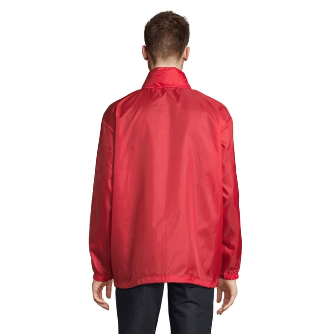 SOLS Unisex windjack met shift voor volwassenen (Rood)
