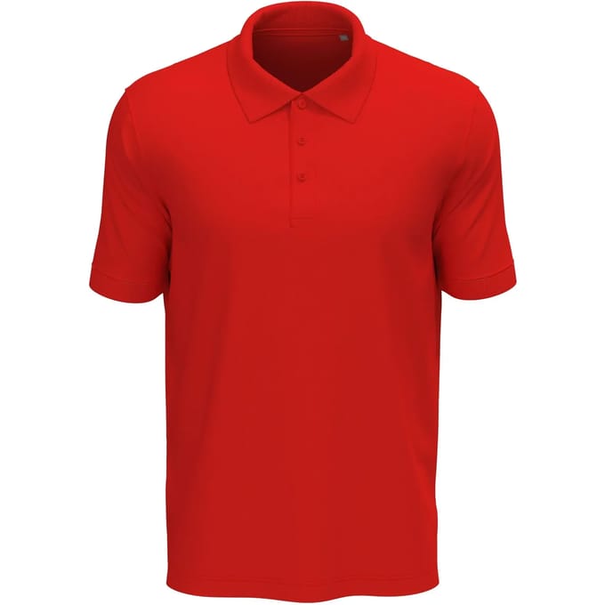 Stedman - Lux Polo - Scarlet Red maat S