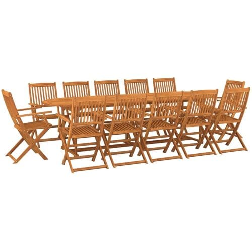 Vidaxl 13-Cz. Zestaw Mebli Ogrodowych 280X90X75Cm Lite Drewno Akacjowe