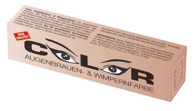 Color Wimper- en wenkbrauwverf lichtbruin