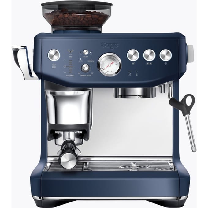 Sage SES876DBL the Barista Express Impress Damson Blue - Pistonmachine - Assisted Tamping