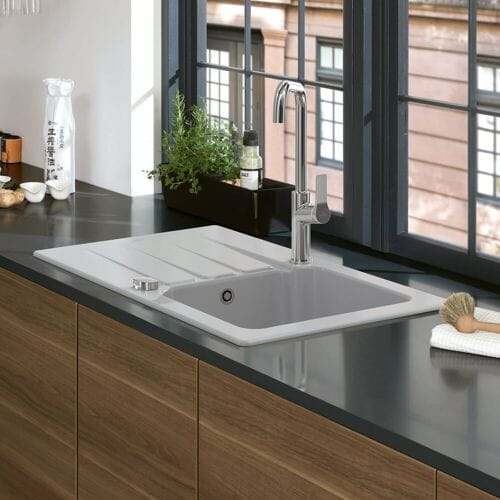 Villeroy & Boch Architectura 45 Drop-in sink, drain eccentric, reversible 334002R1