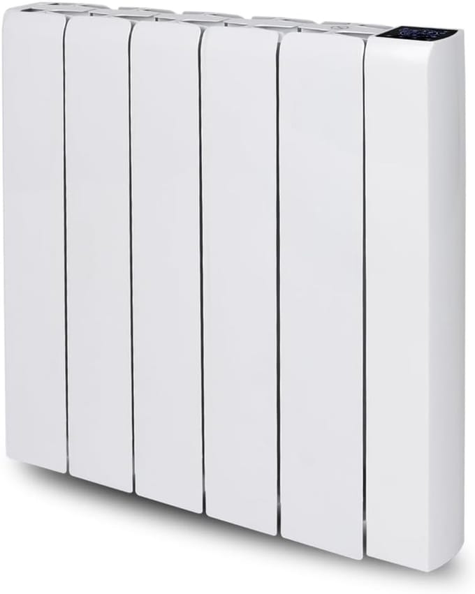 Keramische Traagheidsradiator 1500W met 7-daagse Timer en LED Thermostaat