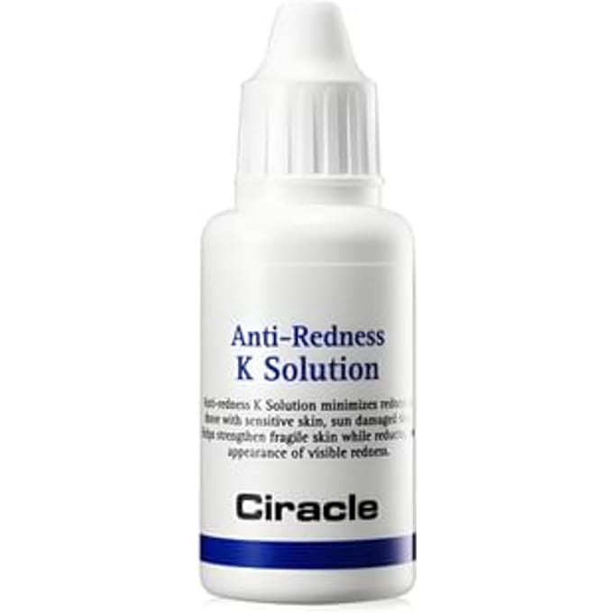 Ciracle Solution K Anti-Rougeurs 30ml - Sérum Apaisant et Anti-Rougeurs pour Peaux Sensibles white