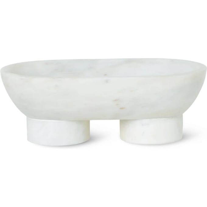 Ferm Living Alza marmeren schaal - wit