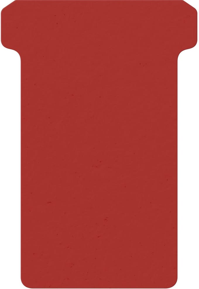 T-kaart djois formaat 2 48mm rood 100st | 5 stuks