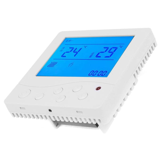 Fancoil Centrale Airconditioning Thermostaat Intelligente LCD Temperatuurregelaar Thermostaatschakelaar blue