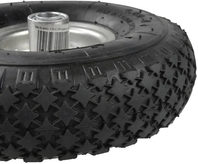GEKO Rubber wiel voor kar - 275 mm diameter - 90 kg draagvermogen - Stalen velg