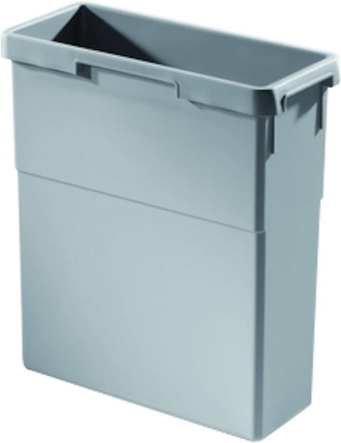 Binnenemmer 19 ltr Zilver grijs Doeco Voor spoelkastladen