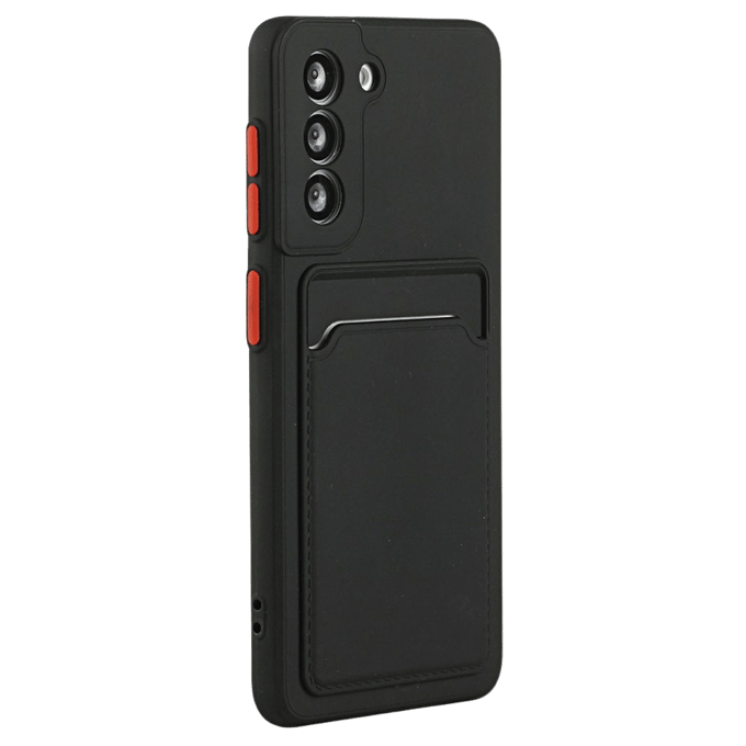 CaseBody Samsung S23 FE Telefoonhoesje met Kaarthouder Zwart
