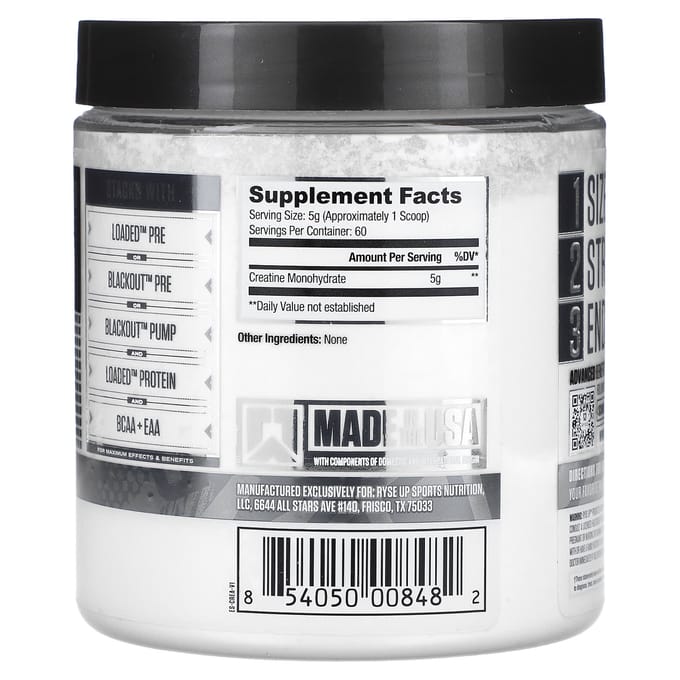 RYSE, Série Element, Monohydrate de créatine, 10,6 oz (300 grammes)