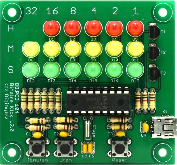 Digibytez - Binary Clock DIY Kit V2.0