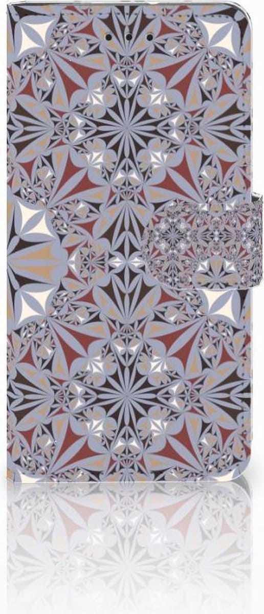 Motorola Moto G7 Play Bookcase Flower Tiles