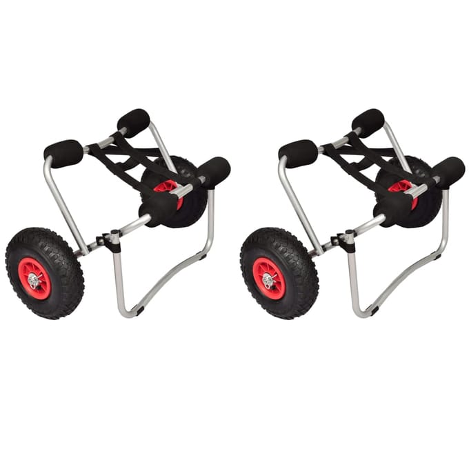 vidaXL - Kayaktrolleys - 2 - st - aluminium