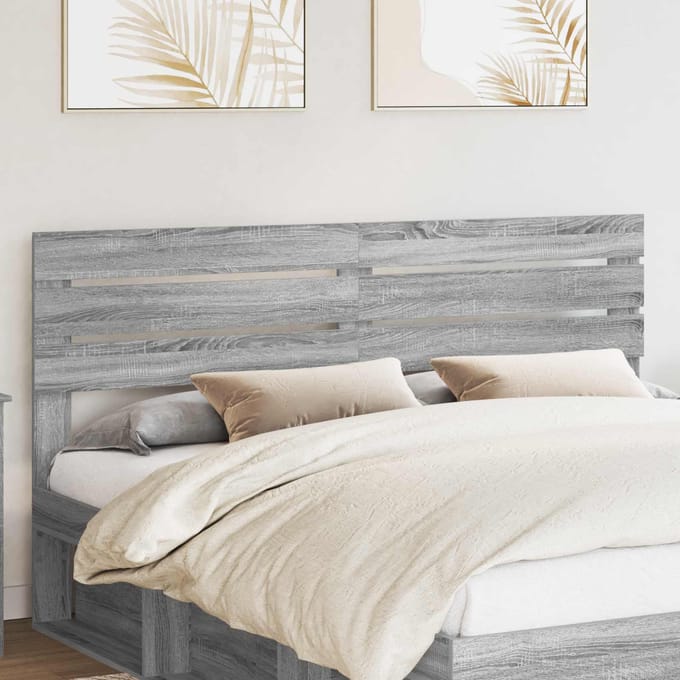 vidaXL Hoofdbord Grijs Sonoma Bewerkt hout