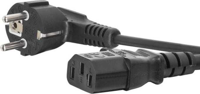 AC Voedingskabel Stroomkabel 3 Meter - C13 Connector - 16 A / 250 V - 3 x 0.75 mm²