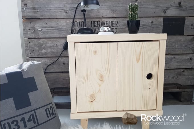 Rockwood® Nachtkastje Circle white wash