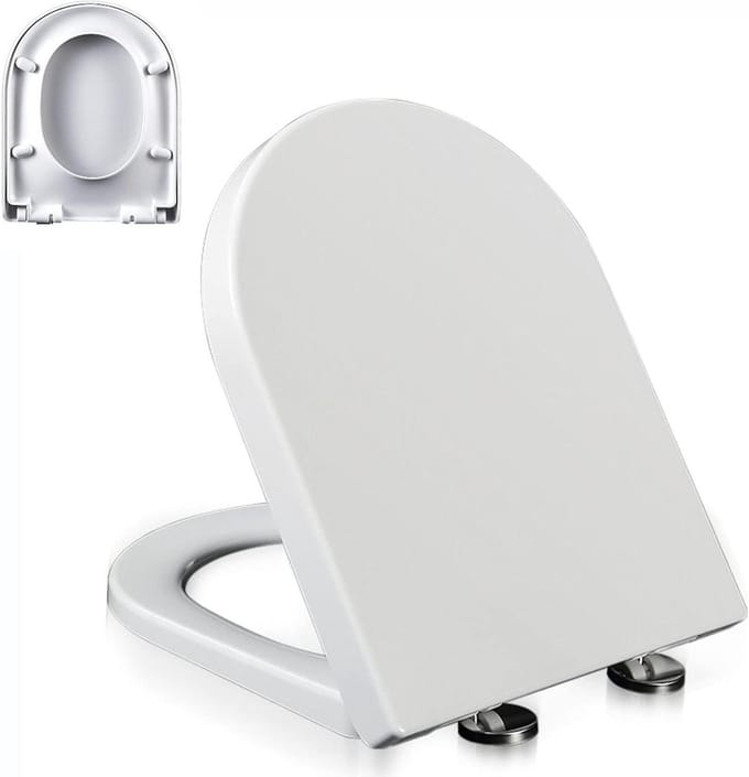 Toiletbril - Zitting - Badkamer Upgrade - Softclose & Quick Release - 36 x 45 cm - Wit